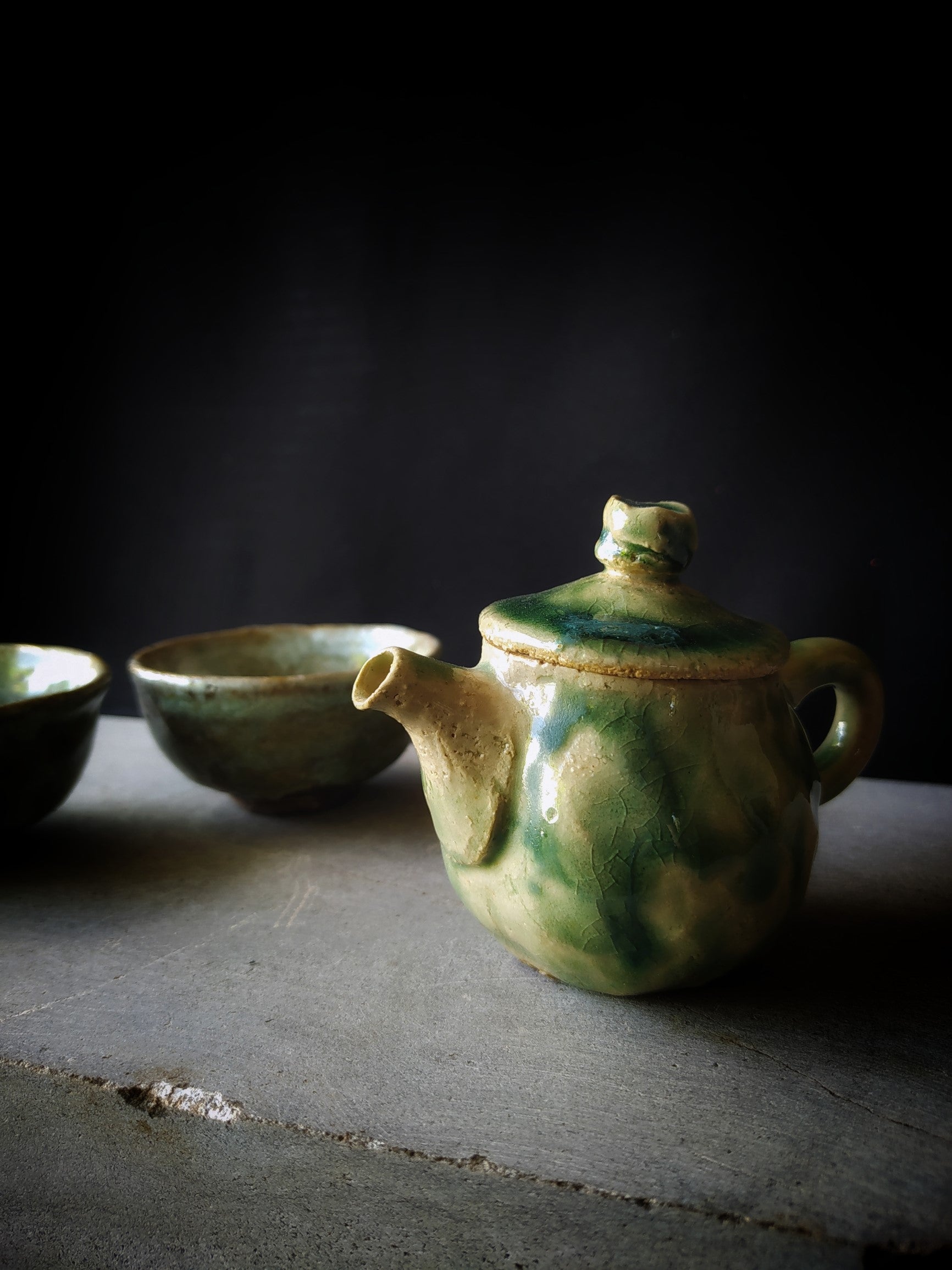 Anton Filonov green gongfu tea set - teapot