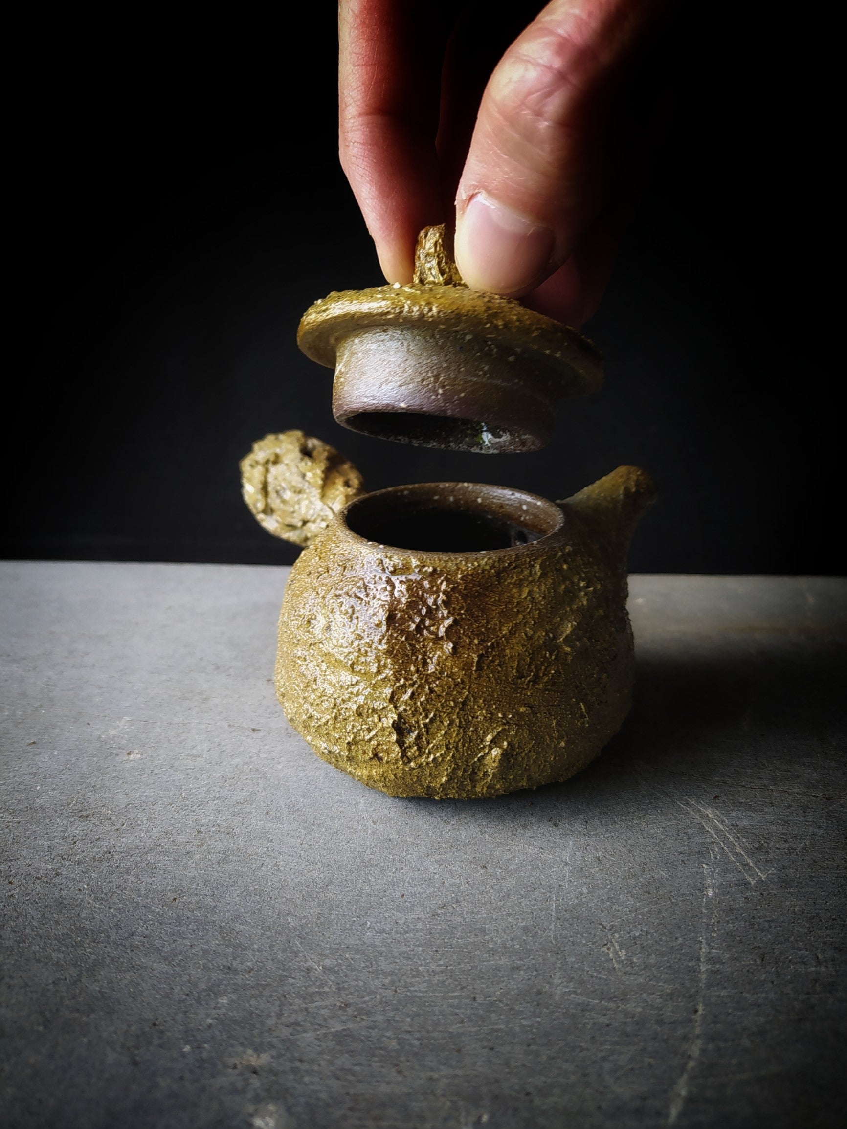 Anton Filonov senchado kyusu teapot 2 - hand