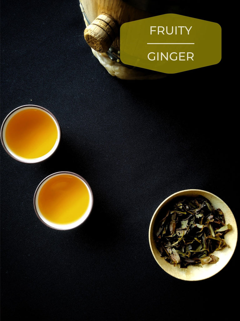 Gingerberry sherry barrel-aged dacong oolong